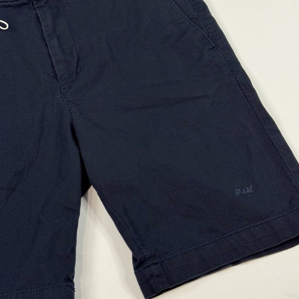 Porter & Ash Mens Luxury Casual Summer Shorts Navy NWOT Size 30 - Picture 3 of 7